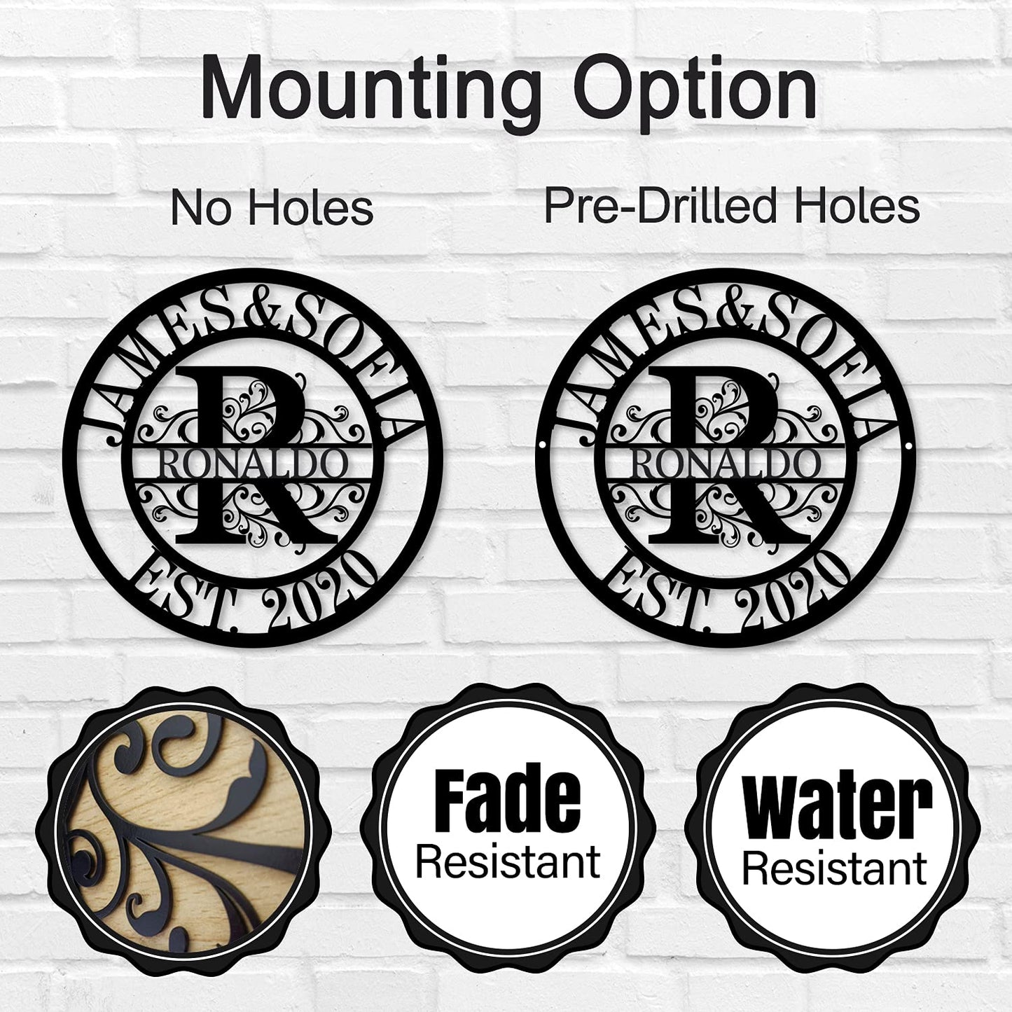 Wedding Gifts for Couples 2025, Personalized Metal Name Signs, Custom Name Signs, Custom Family Name Sign, Last Name Sign, Monogram Letters Wall Decor, House Warming Gifts New Home