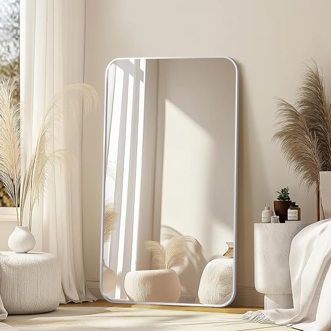 Delma Bathroom Vanity Mirror, Black Framed Bathroom Mirror for Over Sink, High-Definition Bathroom Mirror, Versatile Bathroom Vanity Mirror, Hangs Horizontally or Vertically(50x30, Silver)