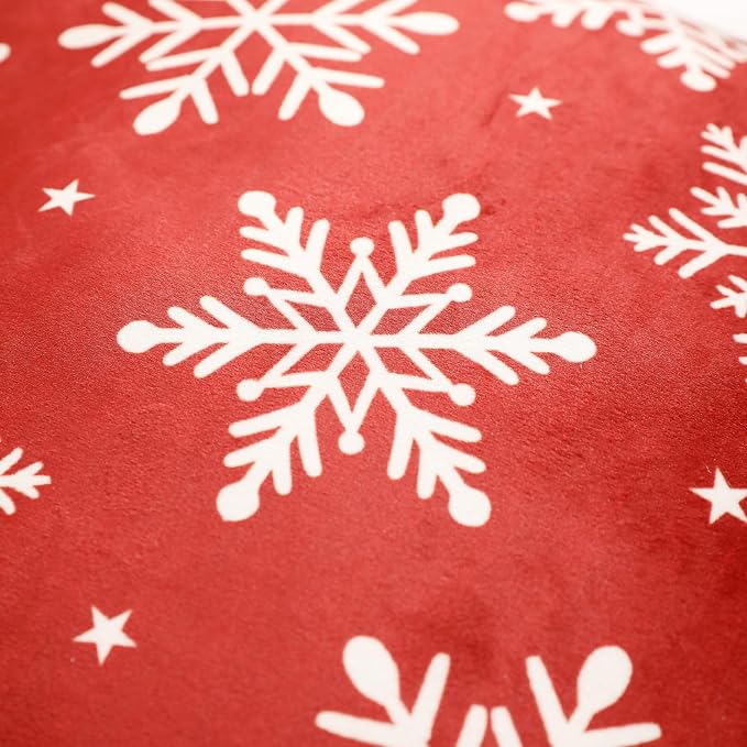 ISAENNE Designer Chrismas Velvet Throw Pillow Cover,18"x18"-Carol C | Vintage Square Pillow Cover,Concealed Zipper Design,Pinecones Pattern,Sofas,Bedroom,Living Room,Lounge Chairs,Decor