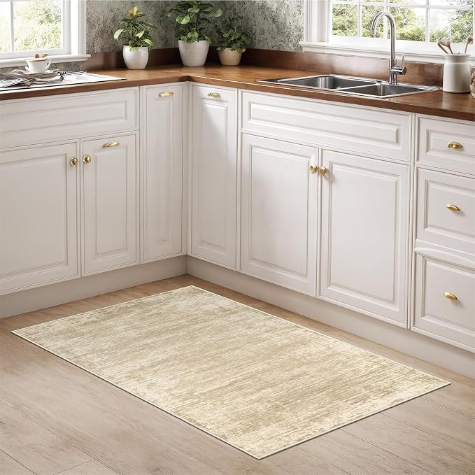 zesthome Washable 2x3 Area Rugs - Door Mat Abstract Rugs for Entrance, Stain Resistant Rugs for Bedroom Kitchen Living Room with Non Slip Backing, Low Pile Home Decor Floor Mat 2x3
