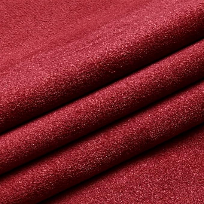 NiNi ALL Decorative Throw Pillow Covers Pack of 2, Velvet Throw Pillow Cases for Couch Pillows Cover Bedroom Living Room Outdoor, Pillow Covers 24x24 Inch Burgundy Red