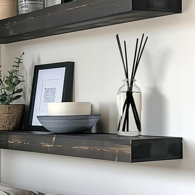 Urban Naturals Reed Diffuser Set, Sandalwood & Vanilla - Bathroom Décor | Tahitian Vanilla intermeshes & Desert Sandalwood Mingle to Create a Southern Bourbon Scent, Great Gift Idea