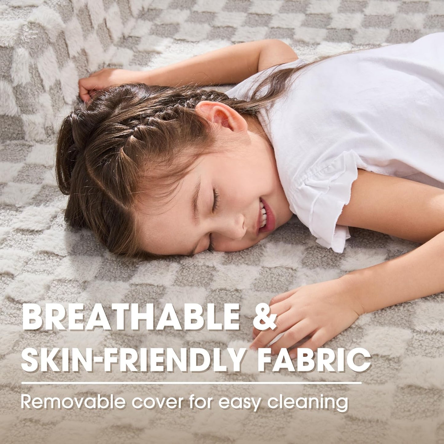 Hobestluk 96“ Modular Sectional Sofa Couches L-Shape Couch 3 Seat Modular Sofa Sectional Couches for Living Room, Cloud Couch with Oversized Chaise (Greygreen, Checked (Right Facing Chaise))