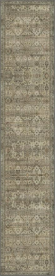 GENIMO 2x10 Runner Rugs for Hallway, Machine Washable Non Slip Vintage Rugs, Low Pile Lightweight Soft Print Rug for enrtyway, Corridor, Home Office, Kitchen, Green Khaki
