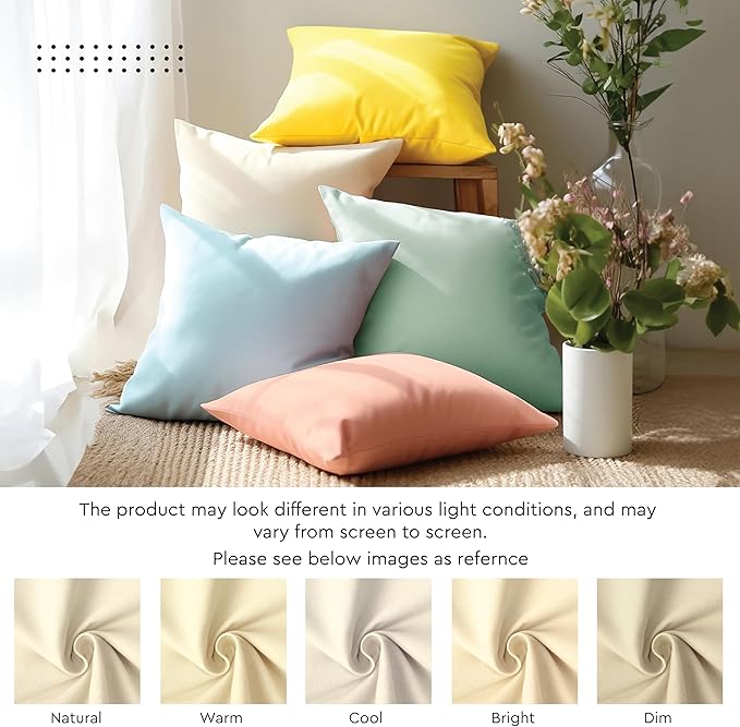 Encasa XO Throw Pillow Covers 26x26 in Set of 2 Jet Black | No Inserts | Cotton Pillow Covers for Living Room, Bed, Sofa, Couch | Decorative Cushion Covers with Improved Zipper
