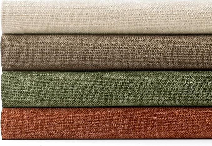MIULEE Pack of 4 Fall Decorative Throw Pillow Covers 18x18 Inch Chenille Textured Throw Pillows Boho Farmhouse Cushion Covers Vintage Home Decor for Couch Sofa Bed Living Room,Taupe Brown Green