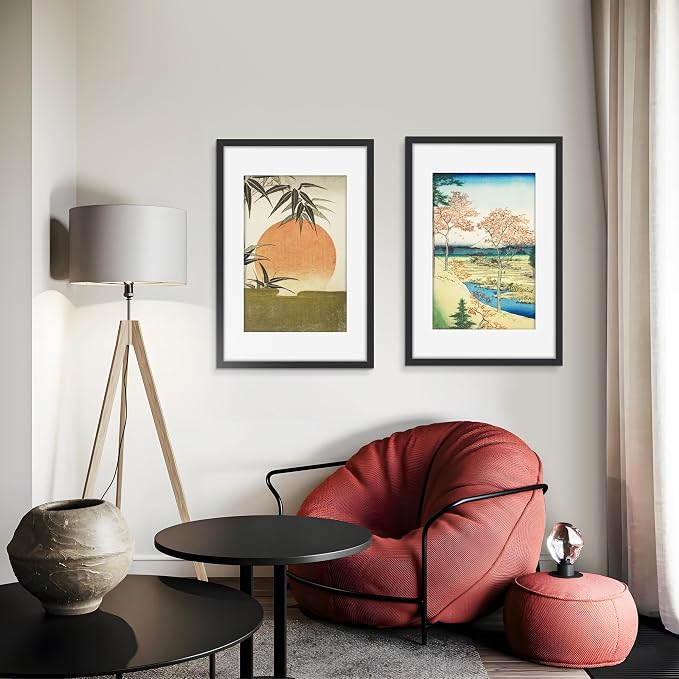 Picrit 16x24 Picture Frame 3 Pack, Black Poster Frame, Display Poster 12 x 18 with Mat or 16 x 24 without Mat for Horizontal or Vertical Wall Mounting