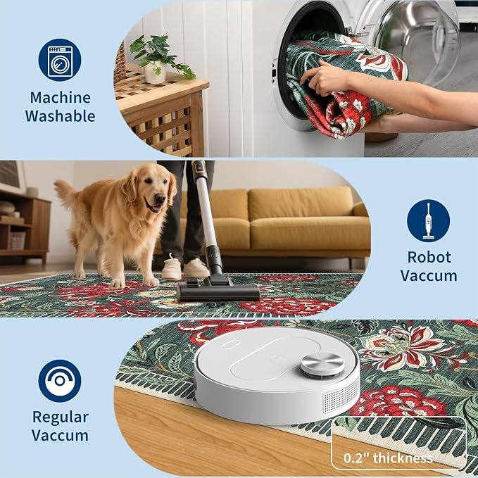 GarveeHome Washable Area Rugs