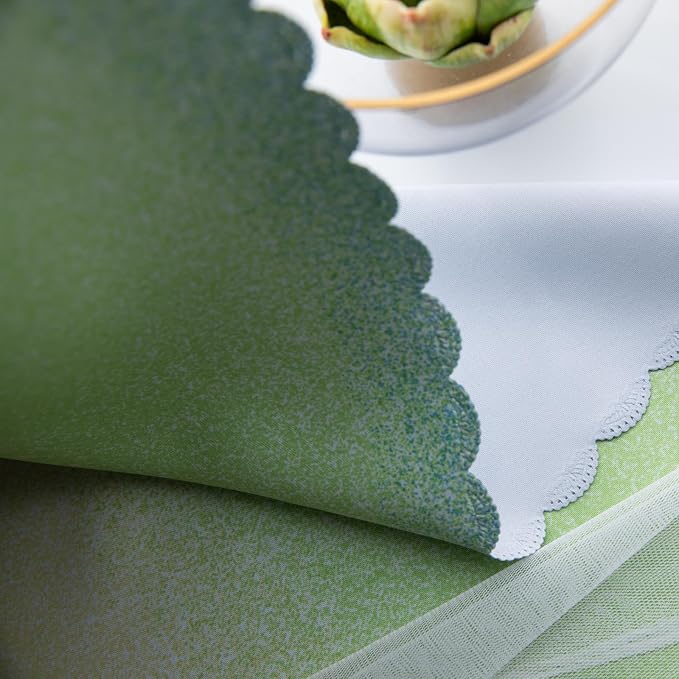 Yellow Green Blackout Curtains 96 inches Long for Kids Rooms 2 Panels, Privacy Light Filtering Cute Drapes, Thick Grommet Nursery Star Princess Curtains for Glass Door Bedroom