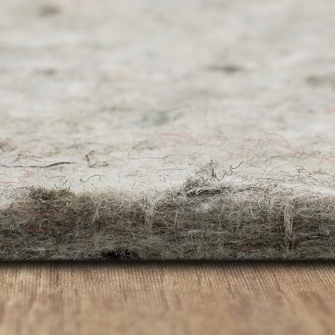Mohawk Home Felt Rug Pad 10' x 14' - 1/2 Inch Thick Cushion for Area Rugs, Protective Underlay for Hardwood Floors, Comfort and Insulation – Felt Only Pad