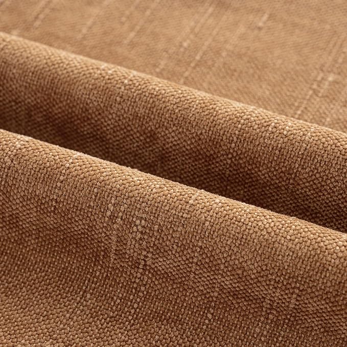 MIULEE Pack of 2 Decorative Throw Pillow Covers Soft Chenille Throw Pillows Solid Neutral Farmhouse Textured Cushion Covers for Couch Sofa Bedroom Living Room 18x18 Inch, Brown
