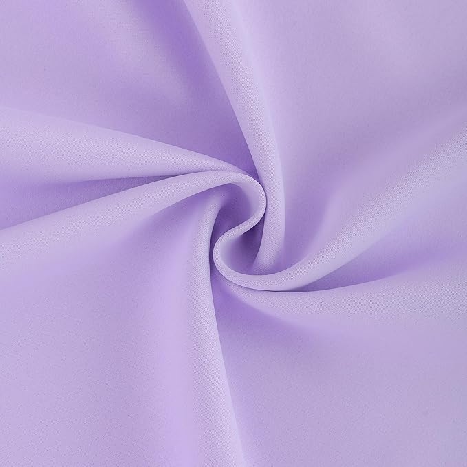 DONREN Lavender Purple Pinch Pleated Blackout Curtains with Hooks - 63 inch Length Room Darkening Thermal Insulated Short Window Curtain Panels for Bathroom Girls Room 2 Panel 40" Wx63 L