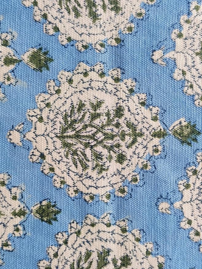 ATOSII Cotton Curtains (Kari Blue, 1 Panel - W 60" X L 96")