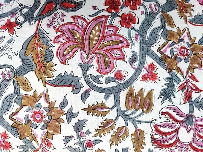ATOSII Cotton Curtains (Eden Multicolor, 1 Panel - W 60" X L 84")