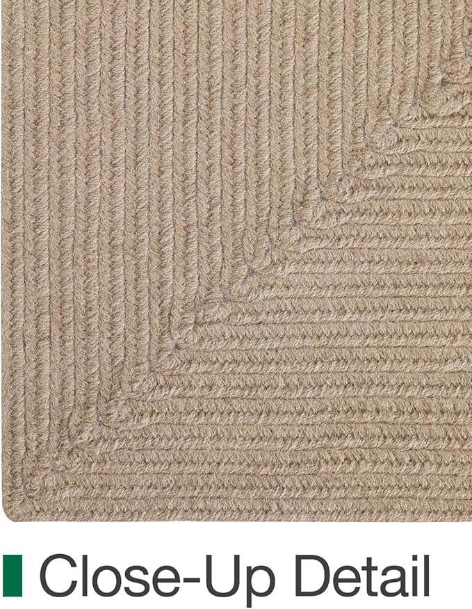 LUMI 5x8 Jute Area Rug for Living Room, Natural Handwoven Rugs Non Slip, Farmhouse Braided Carpets No Shedding for High Traffic, Dining Room, Indoor, Outdoor, Patio