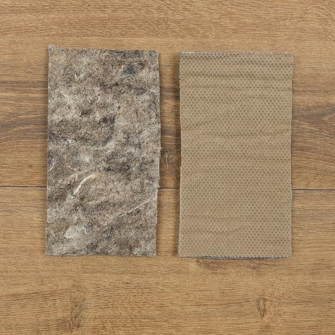 Mohawk Home Non Slip Rug Pad 7' 6" x 10'- 1/4" Thick Felt + Latex Rubber Gripper - Dual Surface Cushion for Hardwood, Carpet, Tile Floors, Made in USA