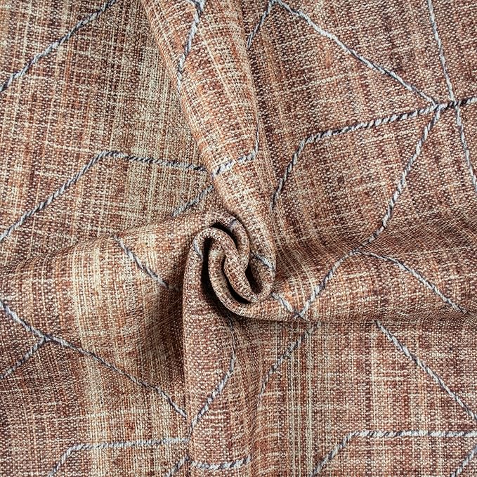 GLN Rugs Contemporary Collection - Machine Washable Area Rug, Contemporary Washable, Non Slip, Low Pile Chenille Rug, Living Room, Bedroom, Kitchen Rug (5'3" Round Terra/Brown)