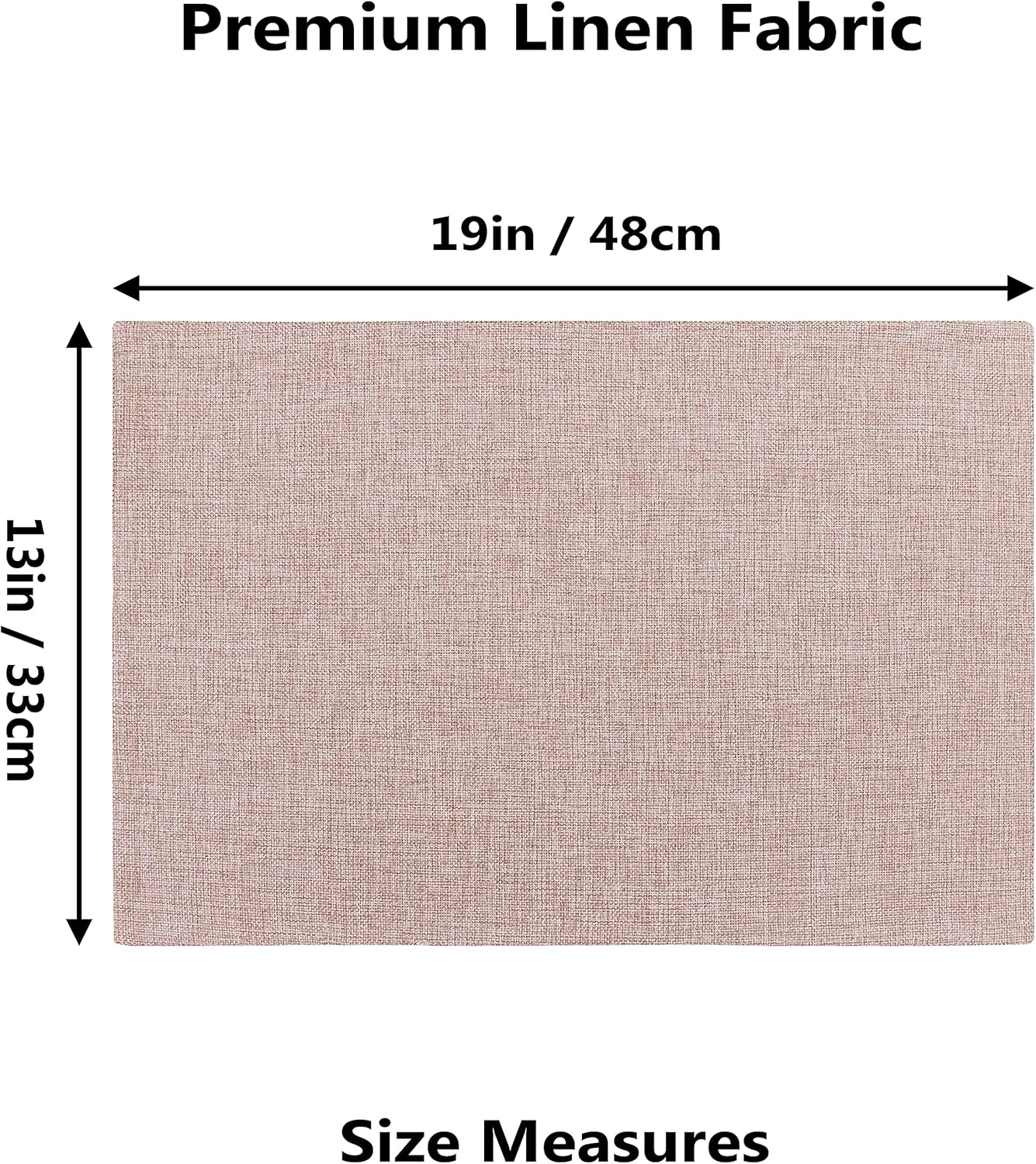 Home Brilliant Placemats Set of 6 Pink Apricot Table Place Mats for Women Wedding Decoration Blush Placemats Washable Place Mats for Dining Kitchen Restaurant Table, Pink