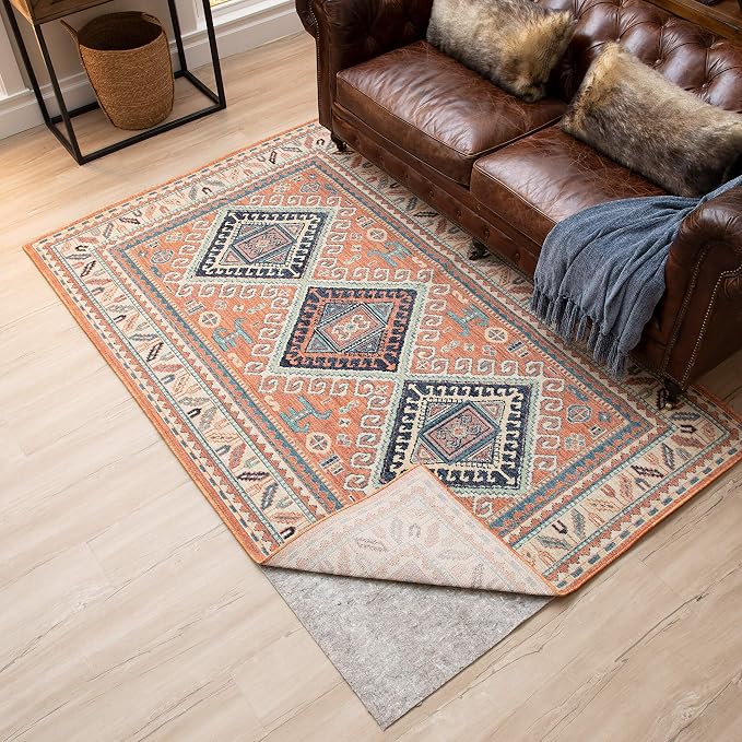 Mohawk Home Felt Rug Pad 6' x 9' - 1/4 Inch Thick Cushion for Area Rugs, Protective Underlay for Hardwood Floors, Comfort and Insulation – Felt Only Pad