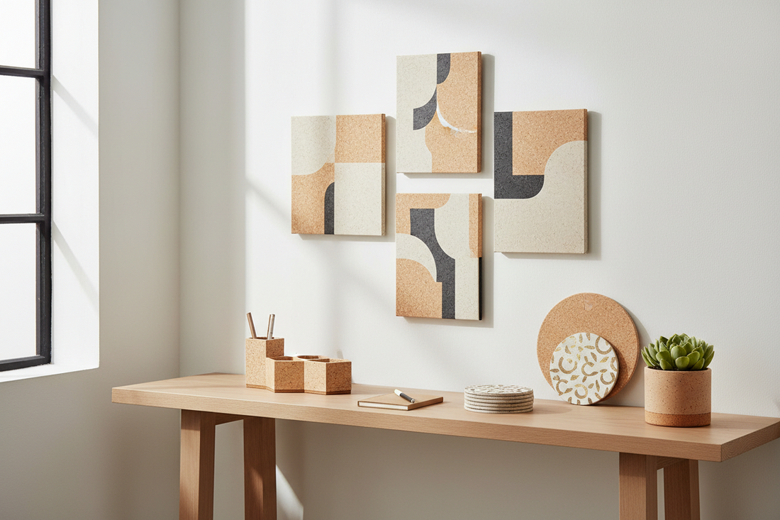 The Sustainable Charm of Recycled Cork Wall Decor