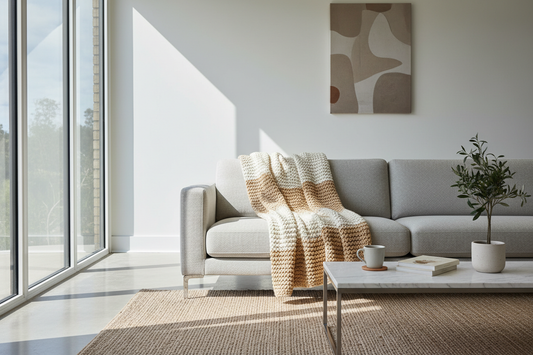 Organic Cotton Throws for Living Rooms