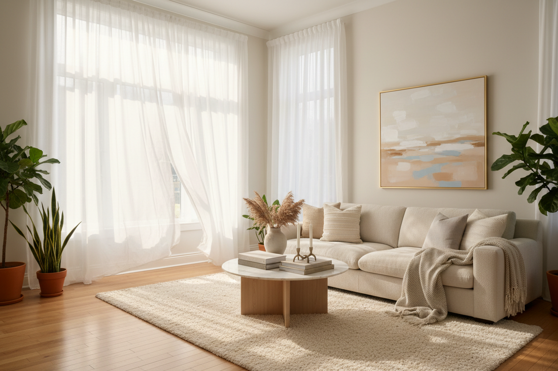 Sheer Curtains for a Dreamy Living Room