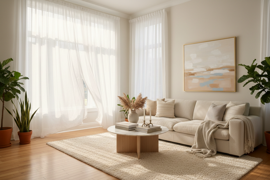 Sheer Curtains for a Dreamy Living Room