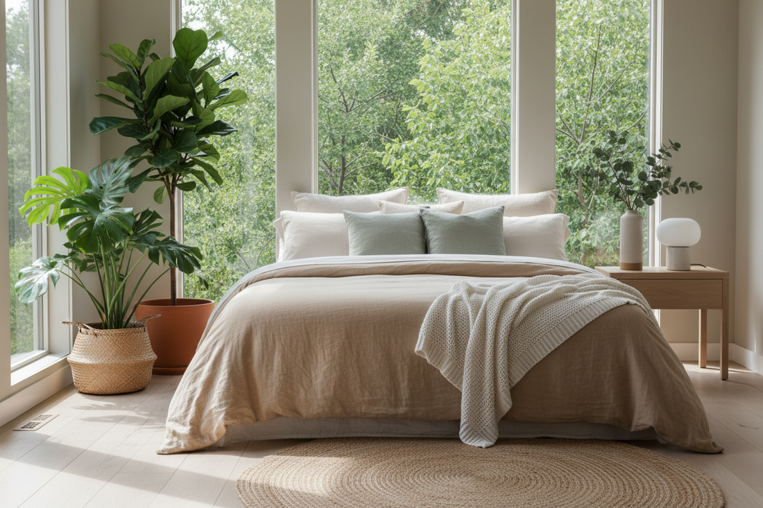 Sleep in Nature: Creating an Eco-Friendly Sanctuary with Linen and Organic Cotton