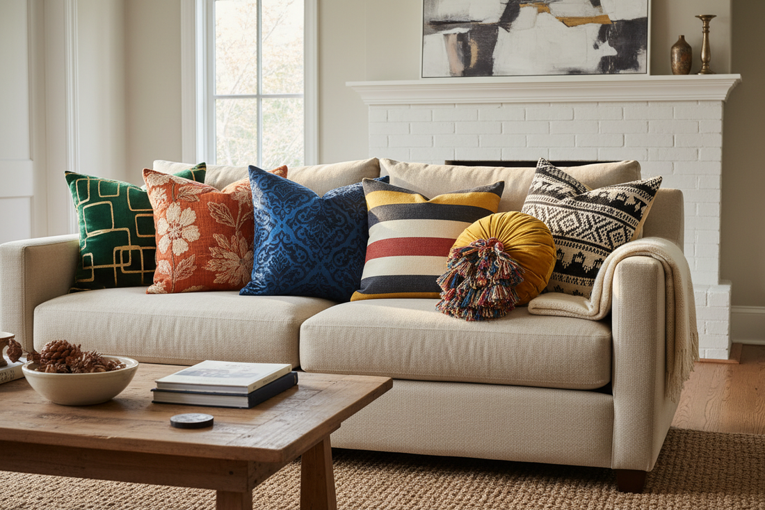 Statement Throw Pillows for Instant Color