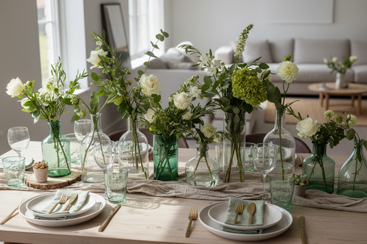 Sustainable Elegance: Styling Your Table with Upcycled Glass Vases