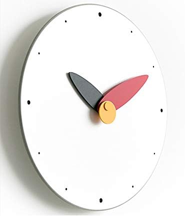 Stephanie Imports Modern Minimalist Red & Black Wall Clock