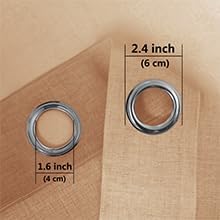 DWCN Ombre Faux Linen Extra Long Sheer Curtains - Semi Voile Gradient Grommet Top Curtains for Bedroom and Living Room, 52 x 102 Inches Long, Set of 2 Window Curtain Panels, Burnt Ochre