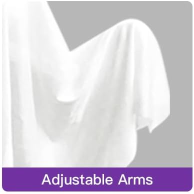 4 Pack Halloween Hanging Ghosts, 27.5" Cute Flying Ghost Decorations for Front Yard Patio Lawn Garden Party Décor and Holiday Decorations