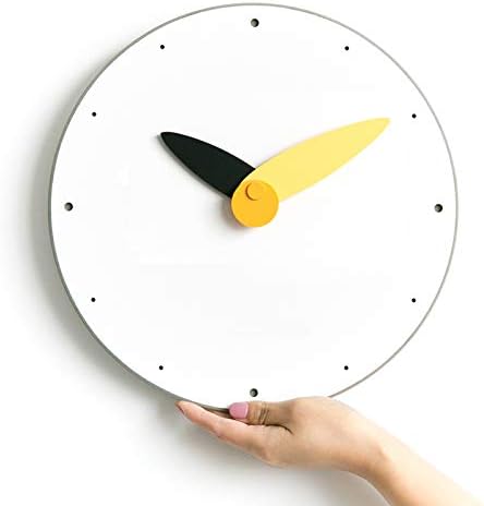 Stephanie Imports Modern Minimalist Yellow & Black Wall Clock