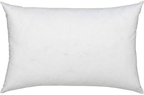 ComfyDown 14x24 Throw Pillow Insert, Down & Feather Fill, 100% Cotton Cover, Made in USA – Premium Soft Lumbar Decorative Pillow Form Sham Stuffer for Bed, Sofa & Couch