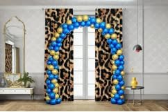 Cheetah Print Curtains 52WX84H Rod Pocket Leopard Not Blakout Curtains for Bedroom Living Room Wild Animals Print Drapes 2 Panels