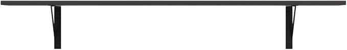 DINZI LVJ Long Wall Shelves, 47.3Inch Wall Mounted Shelves Set of 2, Extra Large Wall Storage Ledges with Sturdy Metal Brackets for Living Room, Bathroom, Bedroom, Kitchen, Espresso