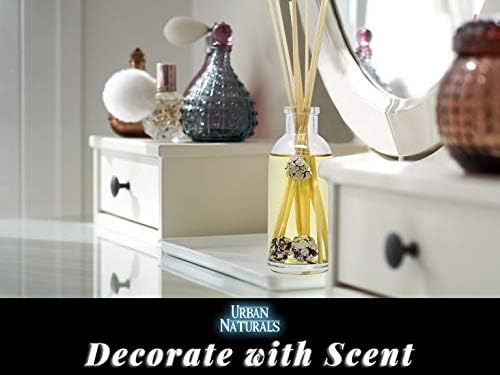 Urban Naturals Reed Diffuser Set, Frosted Pinecones - Bathroom Shelf Décor | Holiday Scented, Pine, Cinnamon, Clove, Cedar wood, Sandalwood and Vanilla Bean Scent Notes