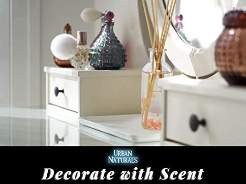Urban Naturals Reed Diffuser Set, Moonlit Petals - Bathroom Shelf Décor | Magnolias, Peonies, Daisies, Honeysuckle, Pear & Rosewood, Great Gift Idea for Mom, Grandma, Aunt, Wife or Sister