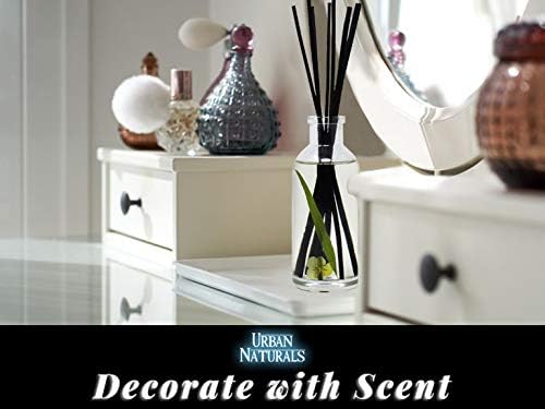 Urban Naturals Reed Diffuser Set, Lemongrass Verbena - Bathroom Shelf Décor | (REFRESH and RENEW) Mind & Body Aromatherapy Collection, Essential Oil Botanical Room Scent