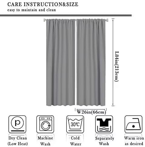 Floral Blackout Window Curtain Purple Blooming Flowers Style Print for Home Kitchen Livingroom Coffee Room Curtains Drapes 2 Panels 52x84in