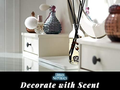 Urban Naturals Reed Diffuser Set, Mountain Air - Bathroom Shelf Décor | Scented & Room Freshener, Golden Apples, Birch Wood, Fennel, Pear Eucalyptus, Mint & Aromatic Sage, Decorative Botanicals