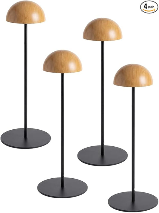 Rechargeable Table Lamps, Portable Table Lamps for Living Room, Farmhouse, Bedroom, Touch Bedside Lamp for Nightstand,Small Lamps for End Table Home Decor,3-Color Stepless Dimming, Set of 4