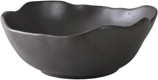 Serene Spaces Living Organic Wavy Rim Ceramic Bowl, Handcrafted Centerpiece for Table, Shelf or Kitchen, Home Décor Bowl, Minimalist Gift for Housewarming or Wedding, 13" Diameter & 4.5" Tall