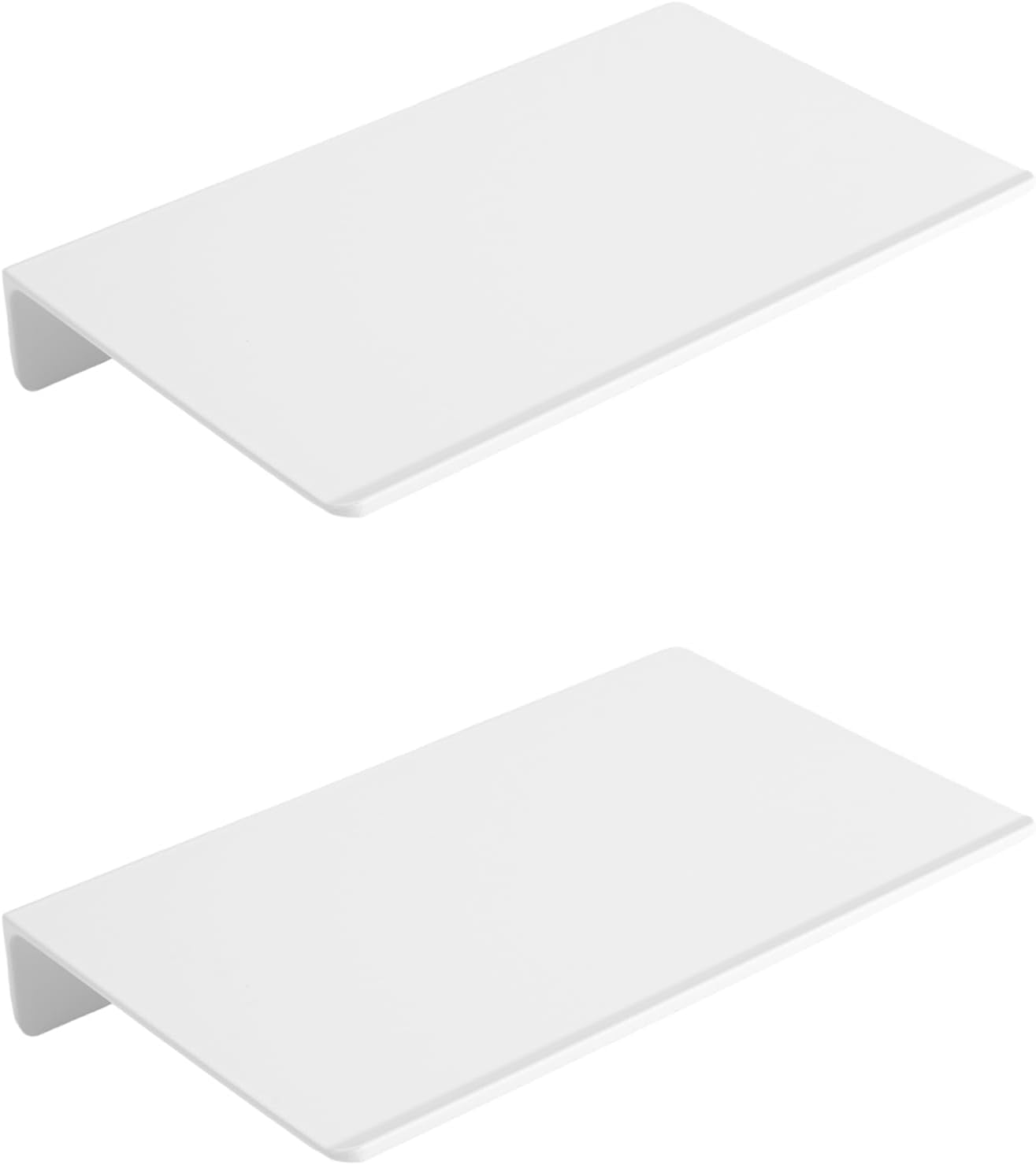 JOOM Metal Floating Shelf - Floating Shelf, Bathroom Shelf, Display Shelves for Wall Storage (White, 8Inch)