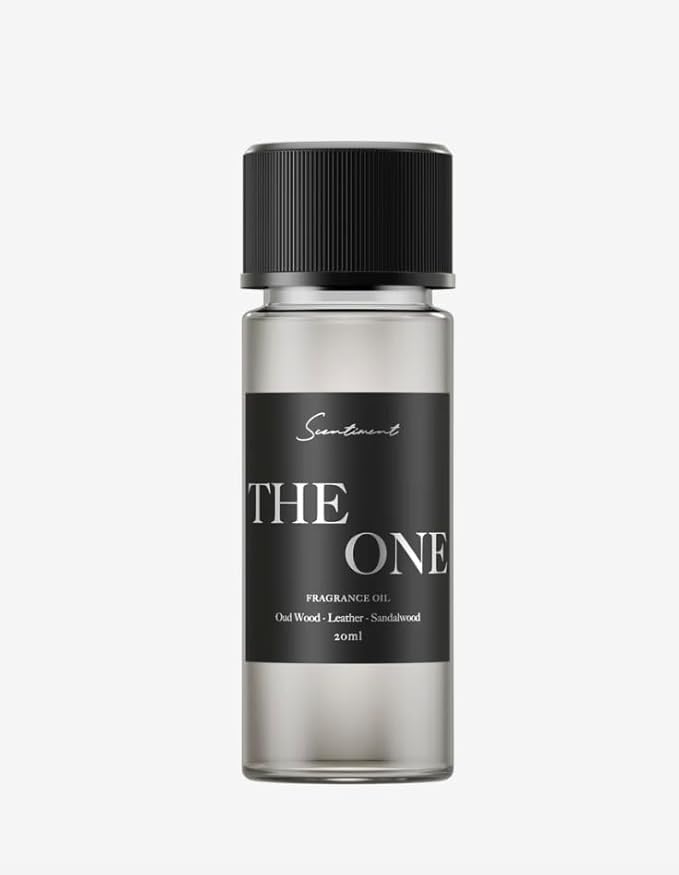 Scentiment The One Diffuser Oil - Premium Hotel Scent with Notes of Cardamom, Leather, Lemon with Cinnamon & Sandalwood Home Scent, Hotel Fragrance Oil Diffuser Refill - 0.68 fl oz (20 mL)