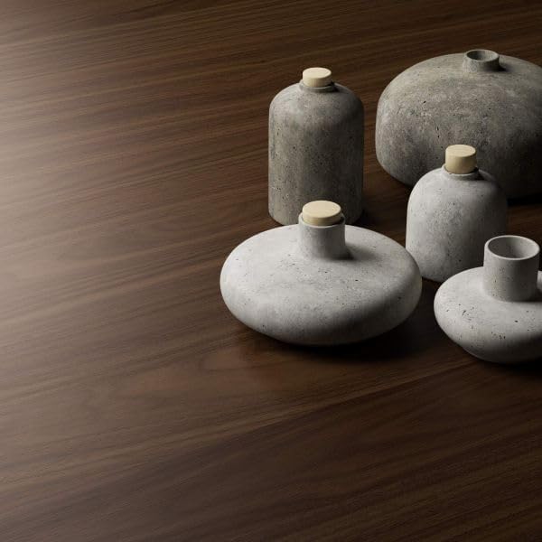 Mobili Fiver, Set of 2 Rachele Shelves, 23.62 in, Walnut, Made in Italy