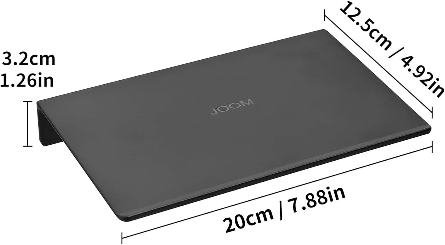 JOOM Metal Wall Floating Shelf - Metal Wall Shelf, Floating Shelf, Bathroom Shelf, Display Shelves for Storage (Black, 8 Inch)