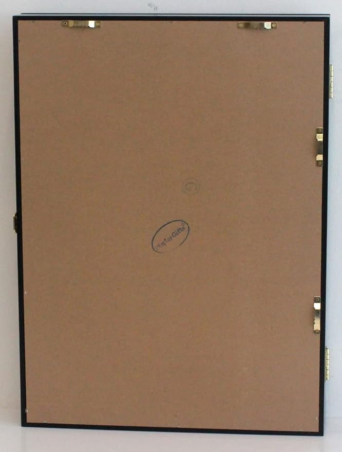 Large 19 X 14 Pin Display Case Medal Shadow Box with 98% UV Protection for Military Medals, Beach Tags, Jewelry Pins, Pin Gift, Insignia Ribbons, Pin Collectibles Cherry Finish
