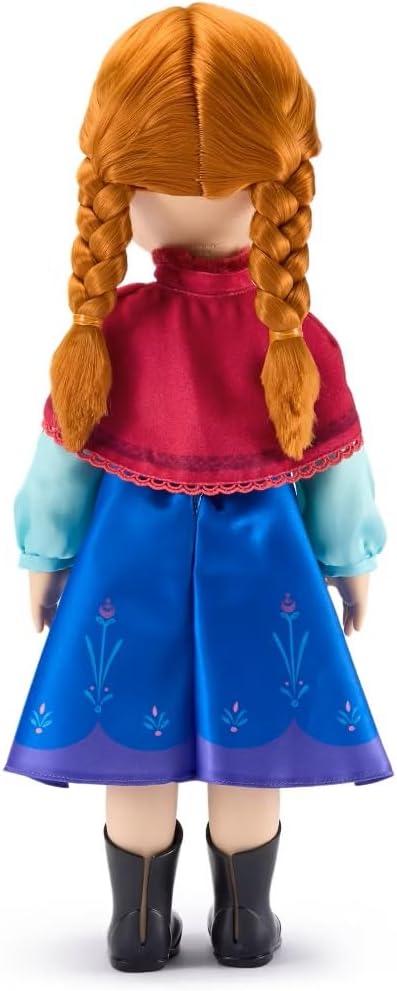 Disney Store Official Anna Once Upon a Story Doll - Disney Princess Toys Featuring Reflective Eyes with 3D Pupil and Iris, Detailed Costume, Hair Comb & Shoes - Comes in Display Box - 16 Inches